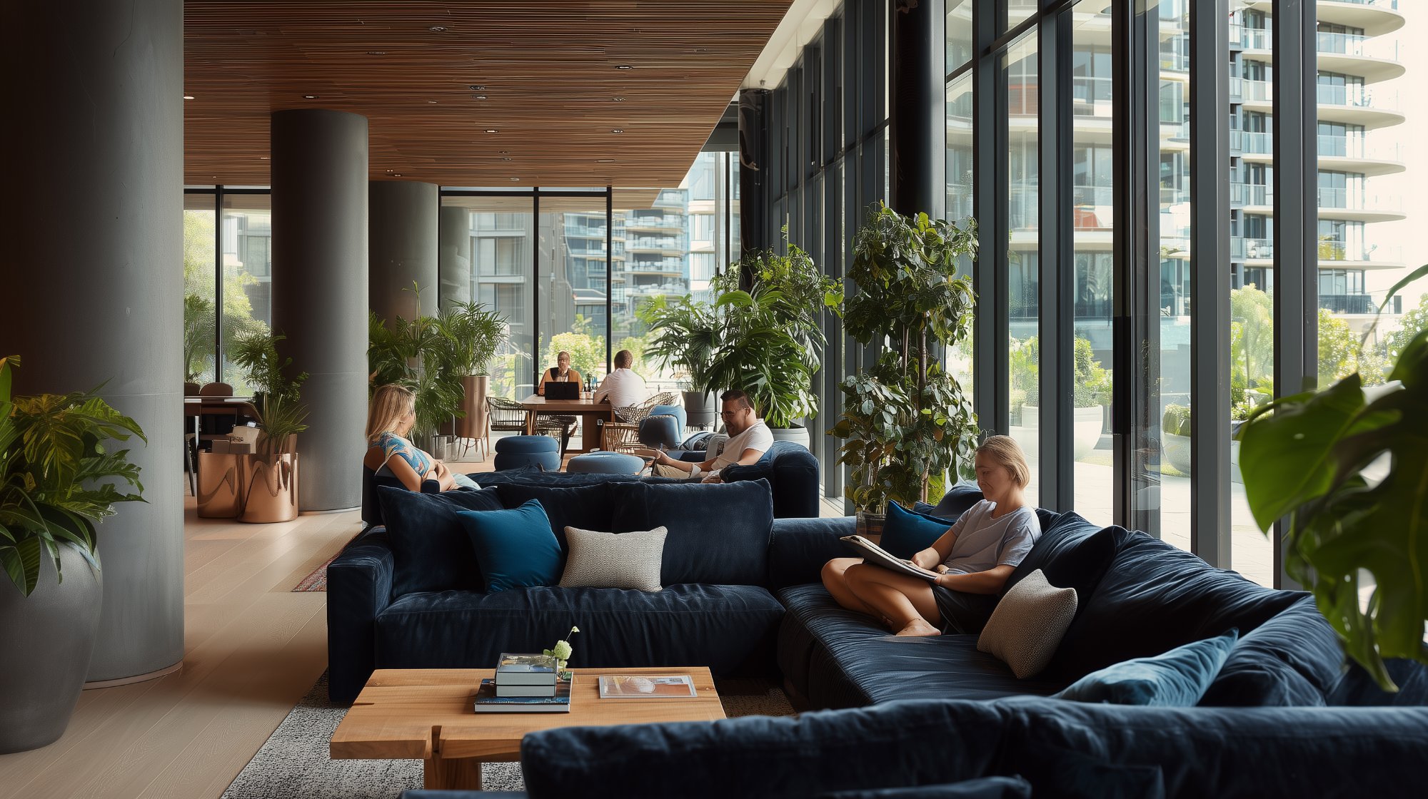 Resident lounge — professionally managed